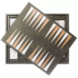 Эксклюзивный набор игр из кожи Alligator, хаки